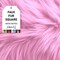 FabricLA | Faux Fur Fabric Square | 30" X 30" Inch Wide Pre-Cut Shaggy | Fake Fur Fabric | DIY, Craft Fur Decoration, Fashion Accessory, Hobby | Baby Pink